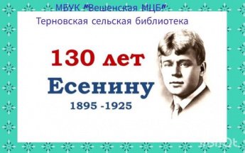 Читаем Сергея Есенина. Терновская сельская библиотека