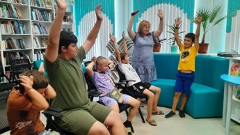 «Спасибо зарядке – здоровье в порядке!». Базковская сельская библиотека