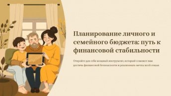 «Планирование личного и семейного бюджета». Финансовая грамотность