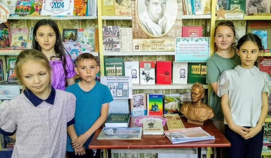 И вновь читаем шолоховские строки. Андроповская сельская библиотека